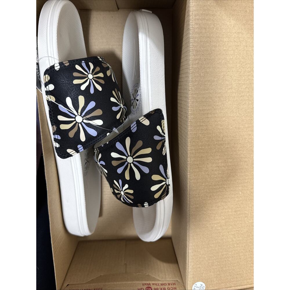 Vans Womens La Costa Slide On Divine Floral Marshmallow Sandals Sz 10 Skater - Picture 7 of 8